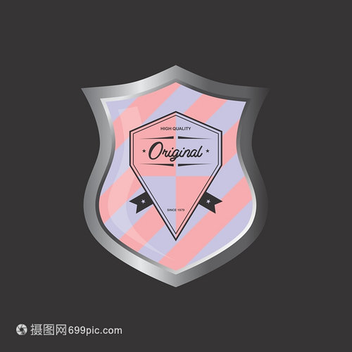 徽章、盾牌與紀(jì)念幣 產(chǎn)品標(biāo)簽的矢量圖設(shè)計美學(xué)